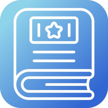 Benzersiz kağıt kitap vektör simgesi