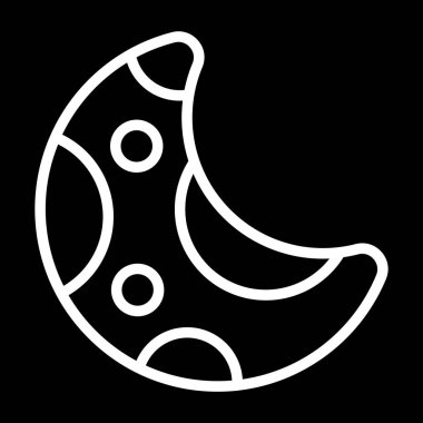 Ay ağ simgesinin vektör illüstrasyonu