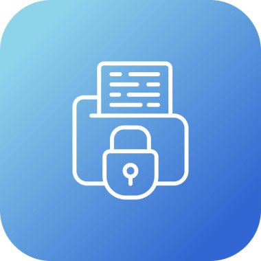 Kilit. Web simgesi basit illüstrasyon