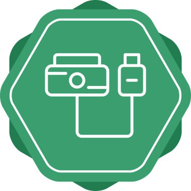 kamera simgesi vektör illüstrasyonu