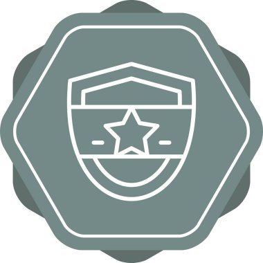 Web simgesi, vektör çizim kalkan