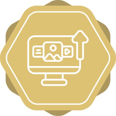 video simgesi vektör illüstrasyonu