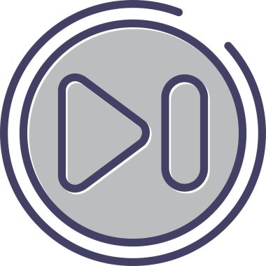 ses oynatıcı simgesi, vektör illüstrasyonu