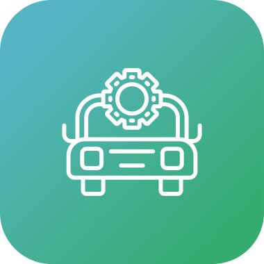 Soyut arkaplanda araba tamir simgesi izole edildi