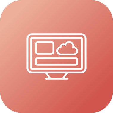 seo modern simgesinin vektör illüstrasyonu