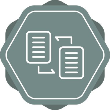 veri depolama vektörü simgesi modern basit illüstrasyon