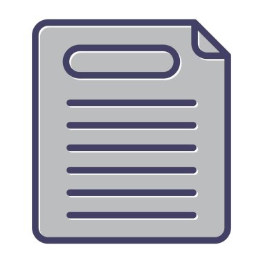 Vektör belgesi Simge illüstrasyonu