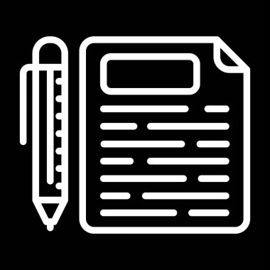 Belge. Web simgesi basit illüstrasyon