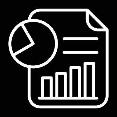 Analitik Rapor Web simgesi vektör çizimi