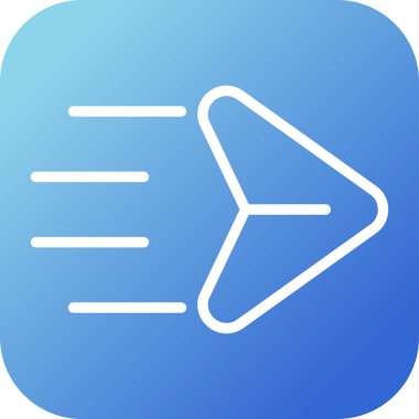 ok Simgesi Soyut Arkaplanda İzole Edildi