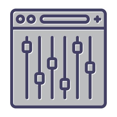 ayarları web simge vektör çizim 