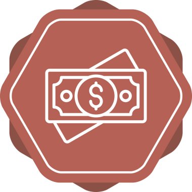 Para için. Web simgesi basit illüstrasyon