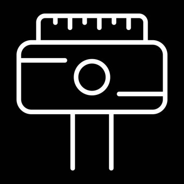 elektrik dolgu simgesi web basit illüstrasyon