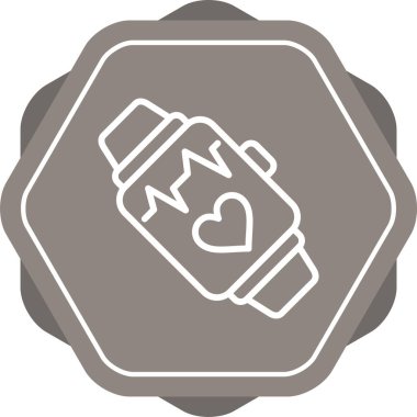 Kalp. Web basit vektör illüstrasyonu