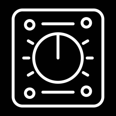 Loş web simgesi vektör illüstrasyonu