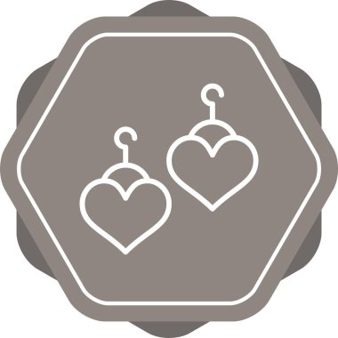 Kalp. Web simgesi basit illüstrasyon