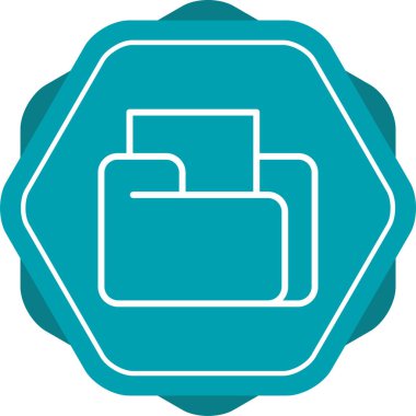 dosya dizinleri simgesi, vektör illüstrasyonu 