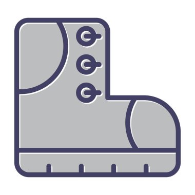 kaykay bot simgesi, vektör illüstrasyonu