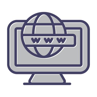 Bilgisayar web simge vektör çizim