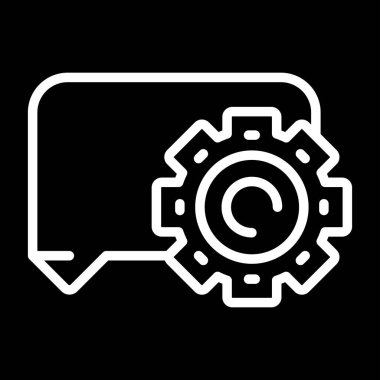 Modern dişli simgesinin vektör çizimi