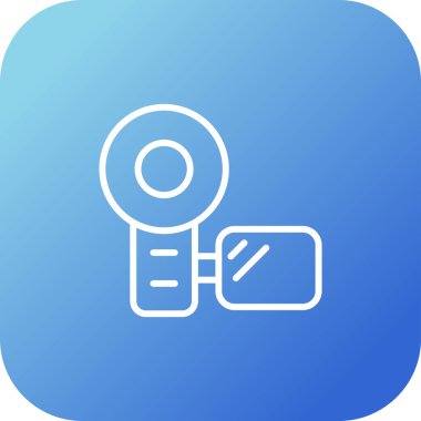video kamera web simgesi vektör illüstrasyonu