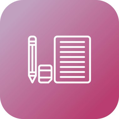 Kalem. Web simgesi basit tasarım