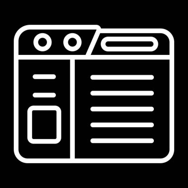 vector illustration of modern  website icon