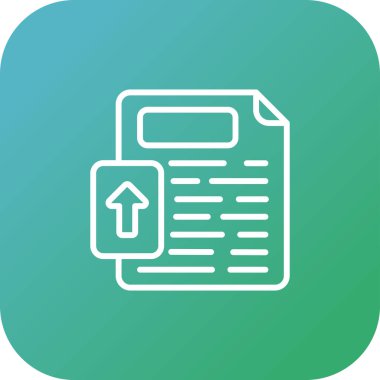 Dosya web simgesi vektör illüstrasyonunu yükle