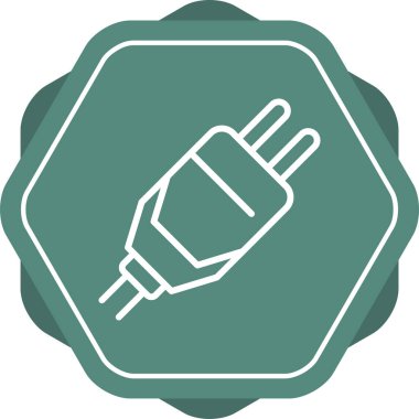 elektrik dolgu simgesi web basit illüstrasyon