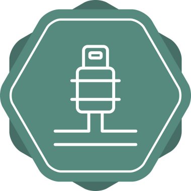 elektrik dolgu simgesi web basit illüstrasyon