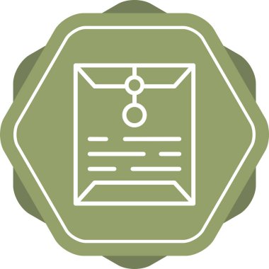 zarf e- posta simgesi, vektör illüstrasyonu