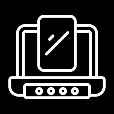 Bilgisayar. Web simgesi basit illüstrasyon 