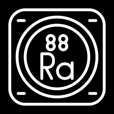 Kimyasal simge vektör çizimi