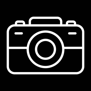 Kamera. Web simgesi basit illüstrasyon
