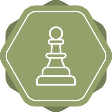 Satranç simgesinin vektör illüstrasyonu