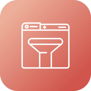 Modern tuvalet kabı simgesinin vektör illüstrasyonu