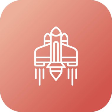 uzay roketi vektör çizimi