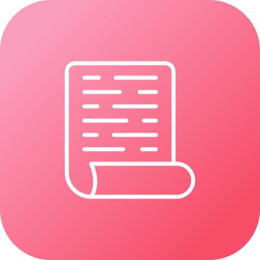 Belge simgesinin vektör illüstrasyonu