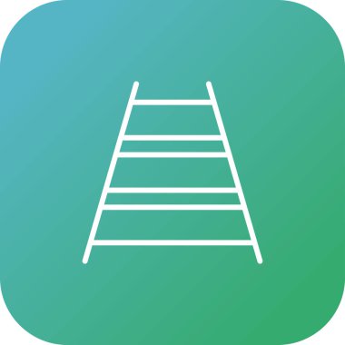 Soyut arkaplanda merdiven simgesi izole edildi