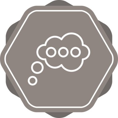 Bulut. Web simgesi basit illüstrasyon