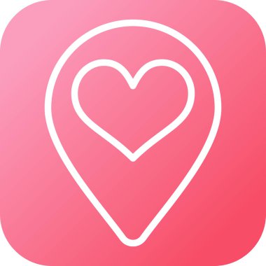 vektör kalp simgesi, vektör, illüstrasyon