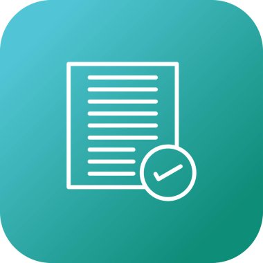 Web için yumuşak mavi arkaplanda izole edilmiş trend düz biçimli kontrol listesi simgesi