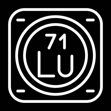 Bir kimyasal elementin vektör çizimi