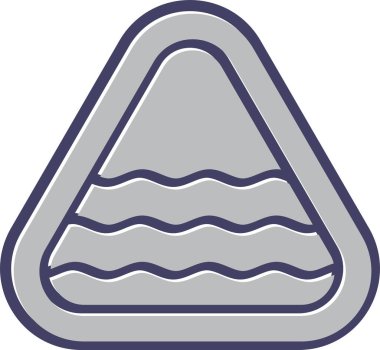 dağ ikonu vektör illüstrasyonu