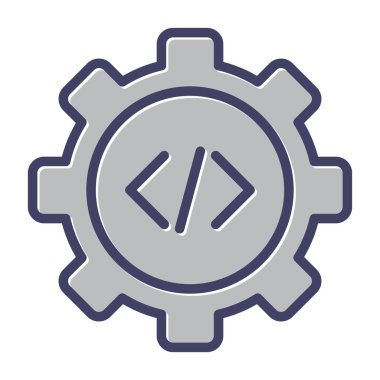 dişli simgesi vektör illüstrasyonu