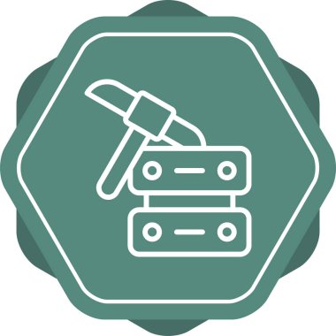 Bir benzin istasyonunun vektör illüstrasyonu