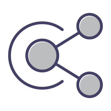 Bağlantı satırı vektör simgesi