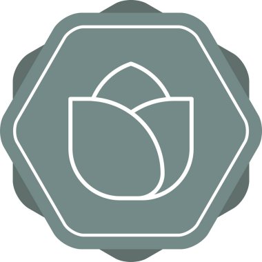 Eşsiz Çiçek Vektör Satırı Simgesi