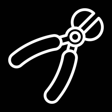 Kablo Striptizci web simgesi, vektör illüstrasyonu