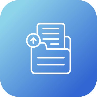 Belge Gönderme Web simgesi vektör illüstrasyonu